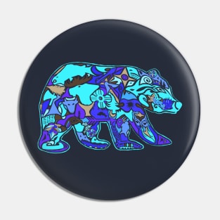 Blurple Bear Pin