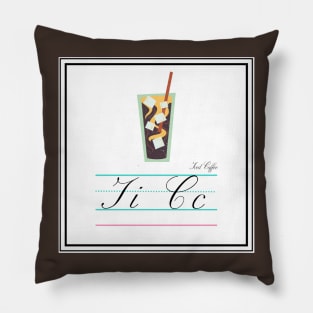 Iced Coffee Queer Alphabet Cards Pillow