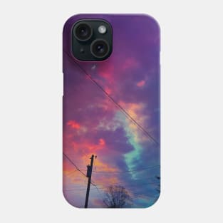 Sunset over the nature Phone Case