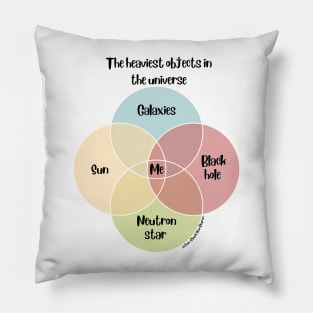 Venn Diagram The heaviest objects in the universe me Pillow