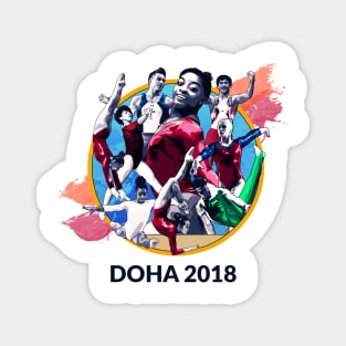 Doha 2018 Graphic (Light) Magnet