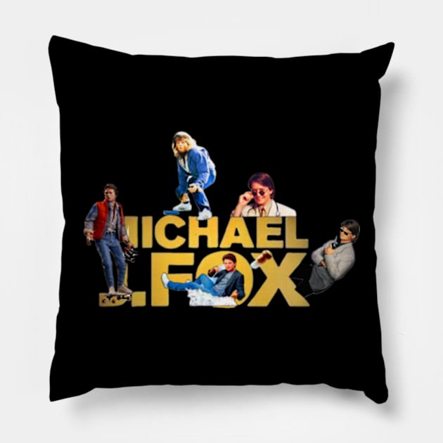 80s Legends: Michael J. Fox Pillow by The Store Name is Available