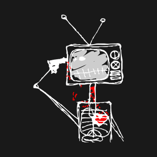 Kill Your TV Doodle White T-Shirt