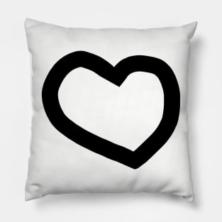 Chunky Heart Minimal Style Valentines Day Pillow