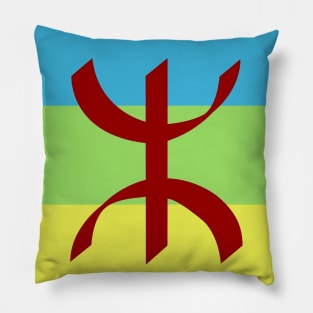 Amazigh Flag - Berber Design - Tifinagh - Amazigh Design - Berber Flag Pillow