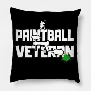 Paintball Veteran player Gotcha Paintballer gift idea Pillow