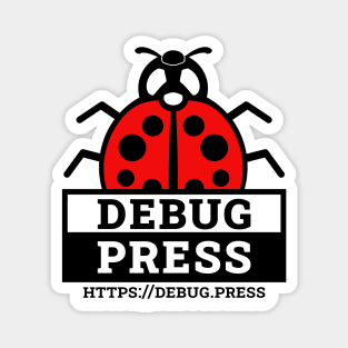 DebugPress: LadyBug with Logo Magnet