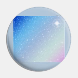 Pastel Rainbow Star Sparkle Pin