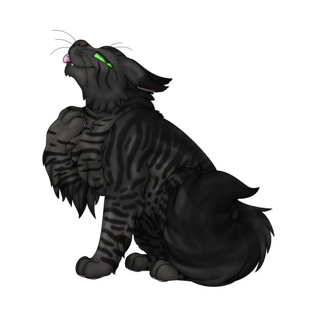 Black Tabby Longhair by spyroid101