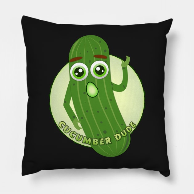 CucumberDude! Pillow by GamingwScott