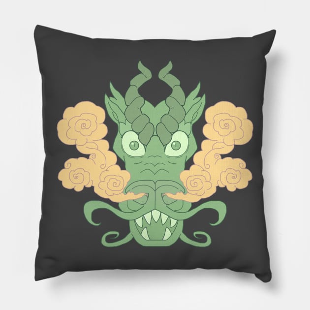 Head of the Dragon Pillow by kikyz