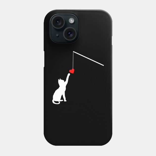 Valentine cat Phone Case by M.Y