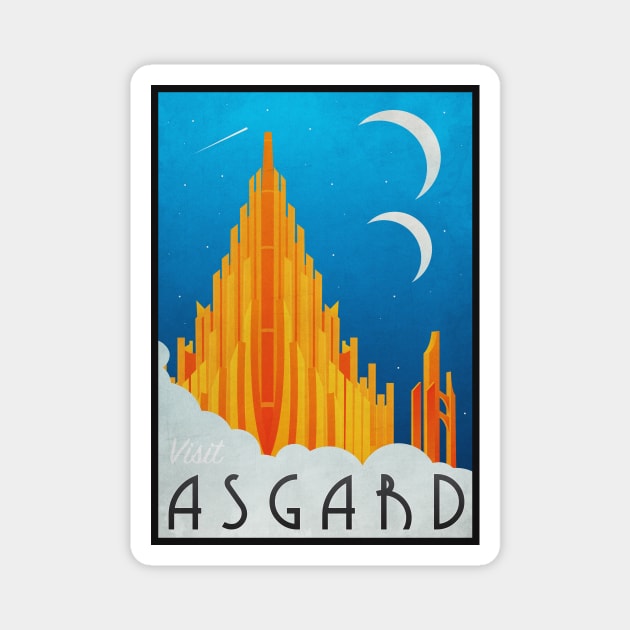 Visit Asgard Magnet by Woah_Jonny
