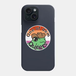 Pride Frog with a cowboy hat- lesbian Phone Case