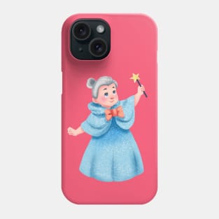 Blue fairy god-mom Phone Case