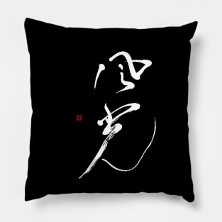 Scenic 風光 Japanese Calligraphy Kanji Character Pillow