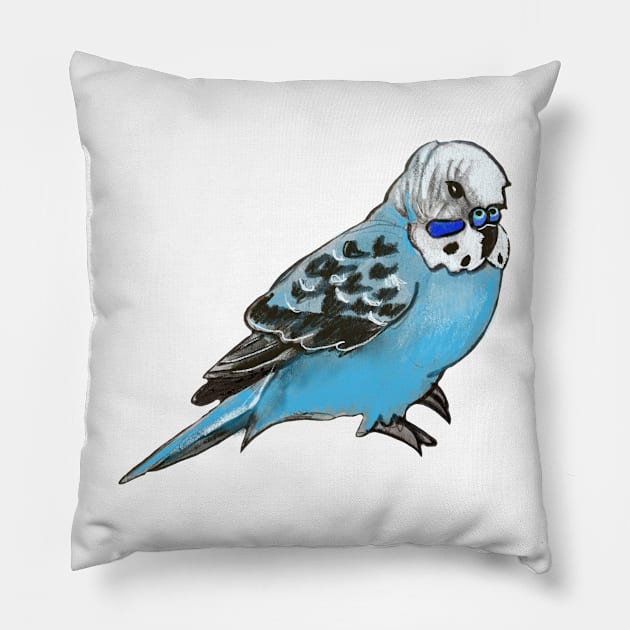 Budgie Pillow by shehitsback