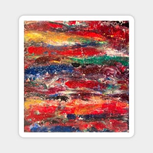 Acrylic Palette Knife Painting Magnet