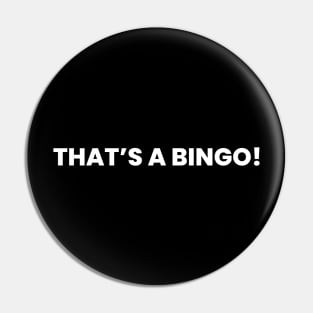 That’s a Bingo! Pin