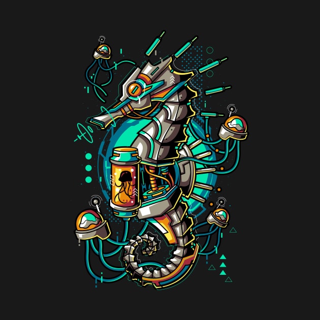 Machine Seahorse by anggatantama