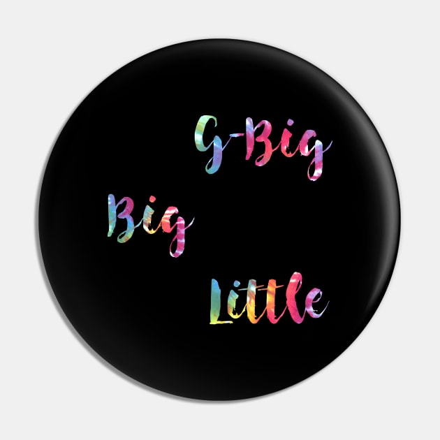 Tie Dye Big Little Pin by lolosenese