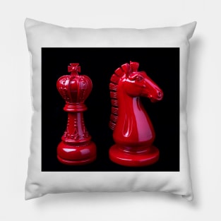 Red King And Knight Pillow