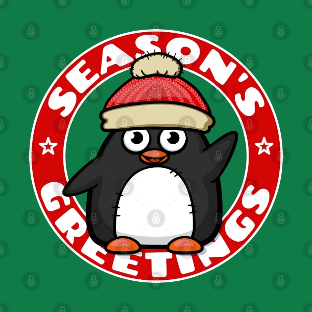 Seasons Greetings Penguin by Ferrous Frog