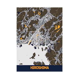 Hiroshima - Japan Bluefresh City Map T-Shirt