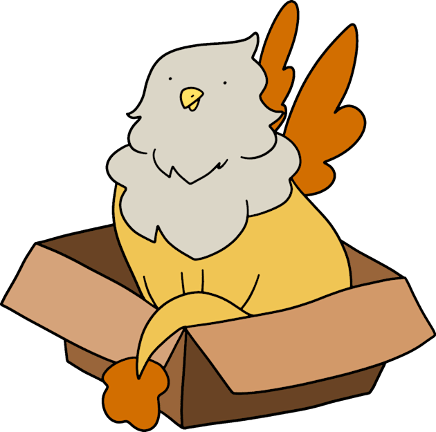 Box Griffin Kids T-Shirt by saradaboru