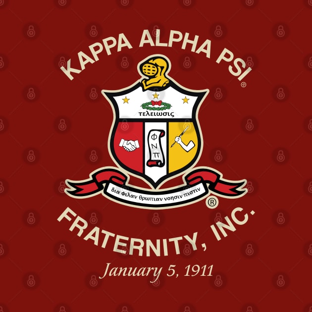 Kappa Alpha Psi Paraphernalia, Kappa Alpha Psi Fraternity Est 1911 Brotherhood by AMAZIGREEK