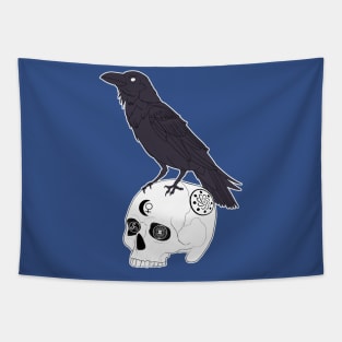 Crow and Skull Tapestry