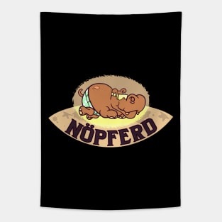 Lazy Hippopotamus Tapestry