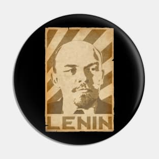 Vladimir Lenin Retro Propaganda Pin