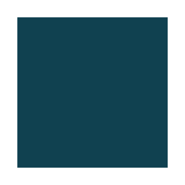 Deep Teal Blue-Green Solid Color by Whoopsidoodle