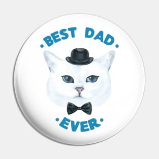 Best Dad Ever | Cad Daddy | Fur Parents | Cat Dad Gifts | Fathers Day Gifts | Cat Lover Gifts Pin