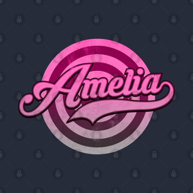 Pink Amelia Name by CTShirts