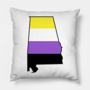 Alabama Non-Binary Pride! Pillow