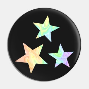 Pastel swirl stars Pin