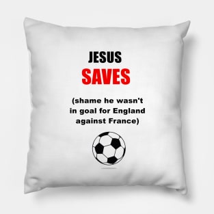 JESUS SAVES FOOTIE Pillow