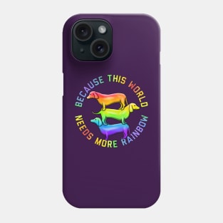 More Rainbow Doggies Phone Case