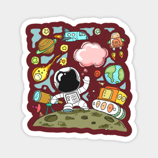 Astronaut Theme Magnet