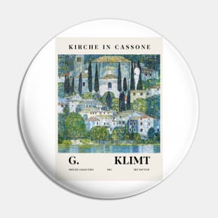 Gustav Klimt Kirche In Cassone Painting Exhibition Pin