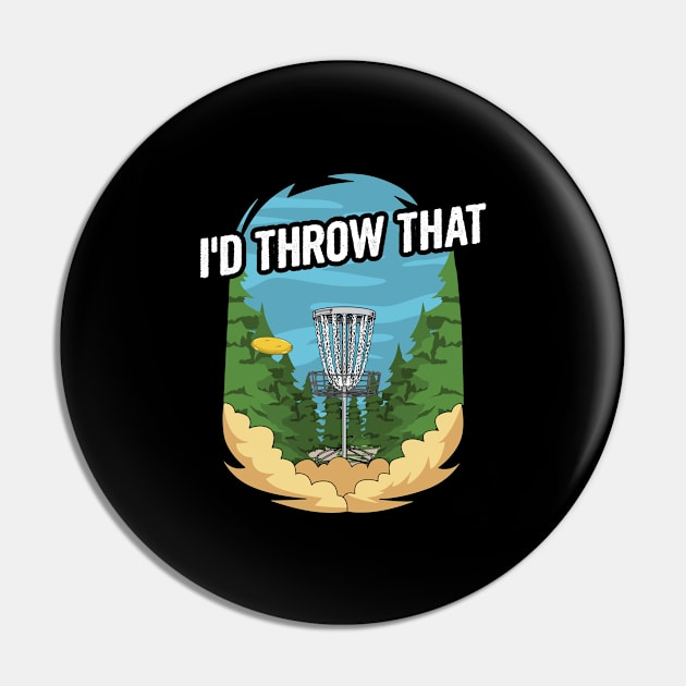 Disc Golf Quote for a Disc Golf Coach Pin by ErdnussbutterToast