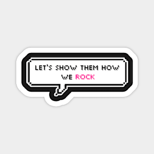 Let's show them how we rock - ROCK STAR - Stray Kids Magnet