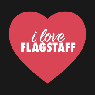 I Love Flagstaff In Red Heart T-Shirt