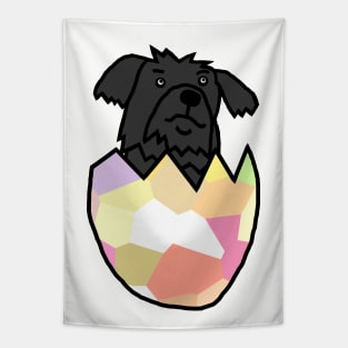 Puppy Dog Hatching from Easter Egg Tapestry