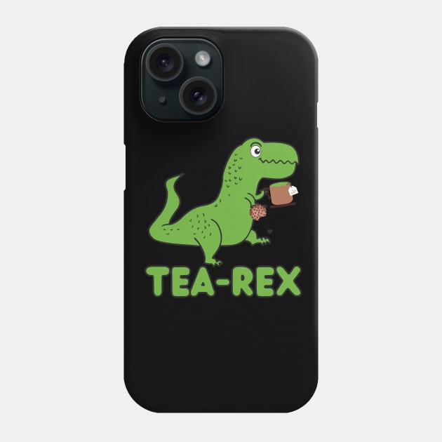 T-Rex.Funny Tea Rex Phone Case by FullOnNostalgia