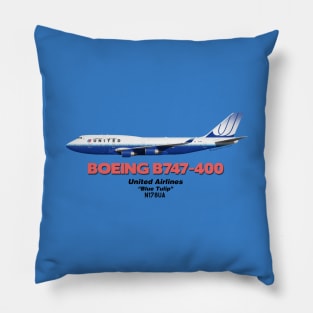 Boeing B747-400 - United Airlines "Blue Tulip" Pillow