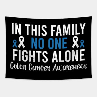 Colorectal Cancer Colon Cancer Blue Ribbon Tapestry