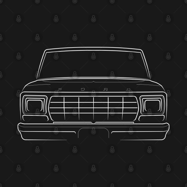 1979 Ford F-100 Pickup - front stencil, white by mal_photography